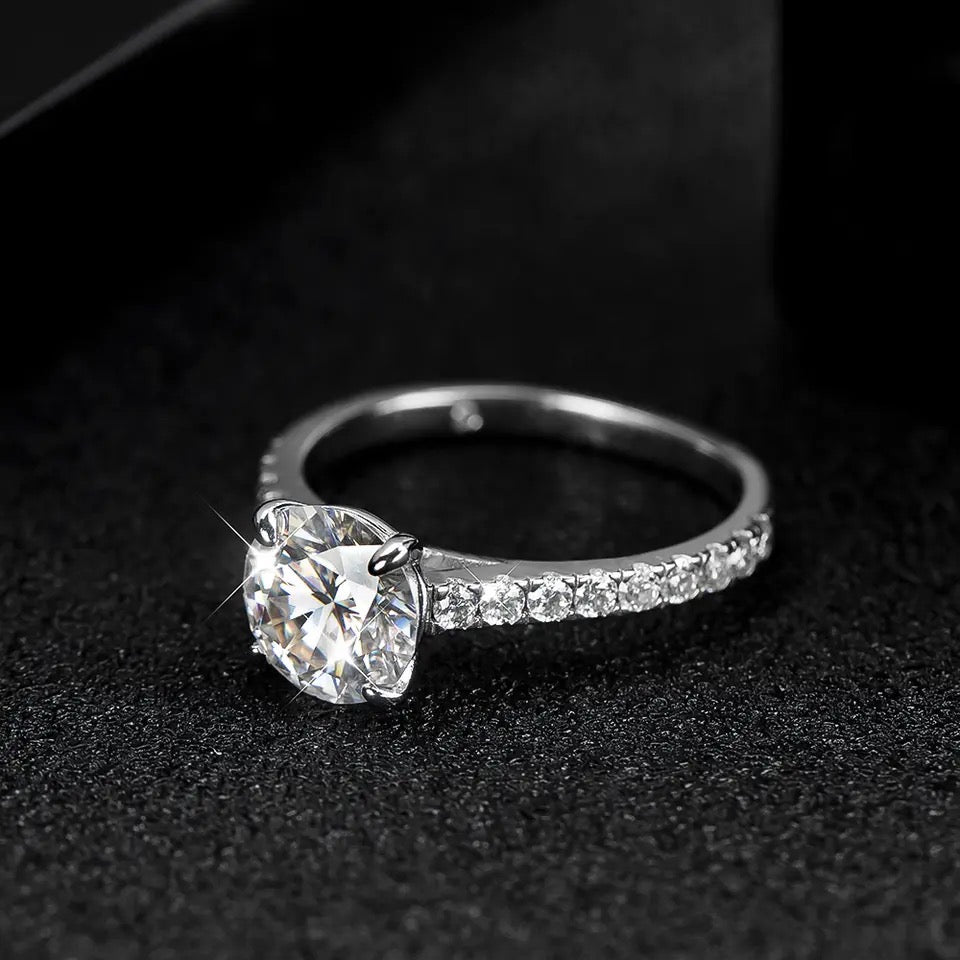 "The OG" 3ct Round Brilliant Moissanite Engagement Ring 925 Silver