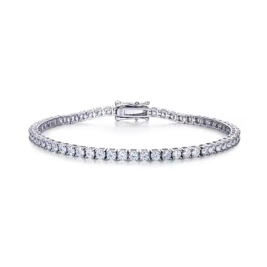 2mm Round Moissanite Tennis Bracelet 925 Silver