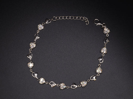 Heart Moissanite Bracelet Front