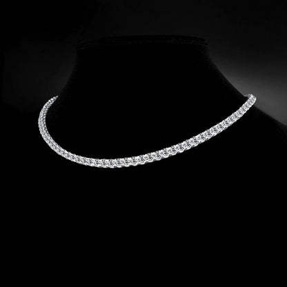 4mm Moissanite Tennis Chain Display