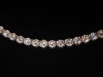 5mm Moissanite Tennis Chain Close Detail