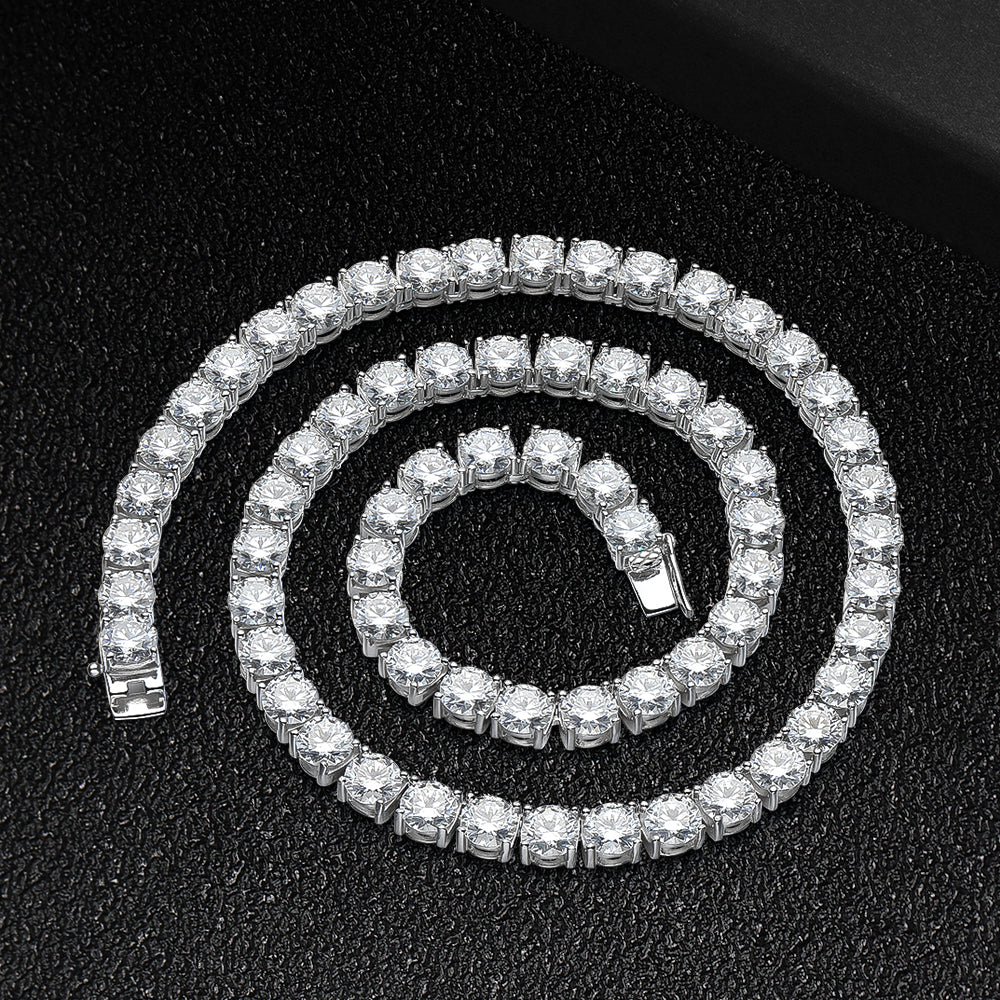 5mm Moissanite Tennis Chain Alternate