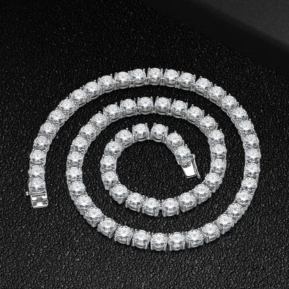 5mm Moissanite Tennis Chain Alternate