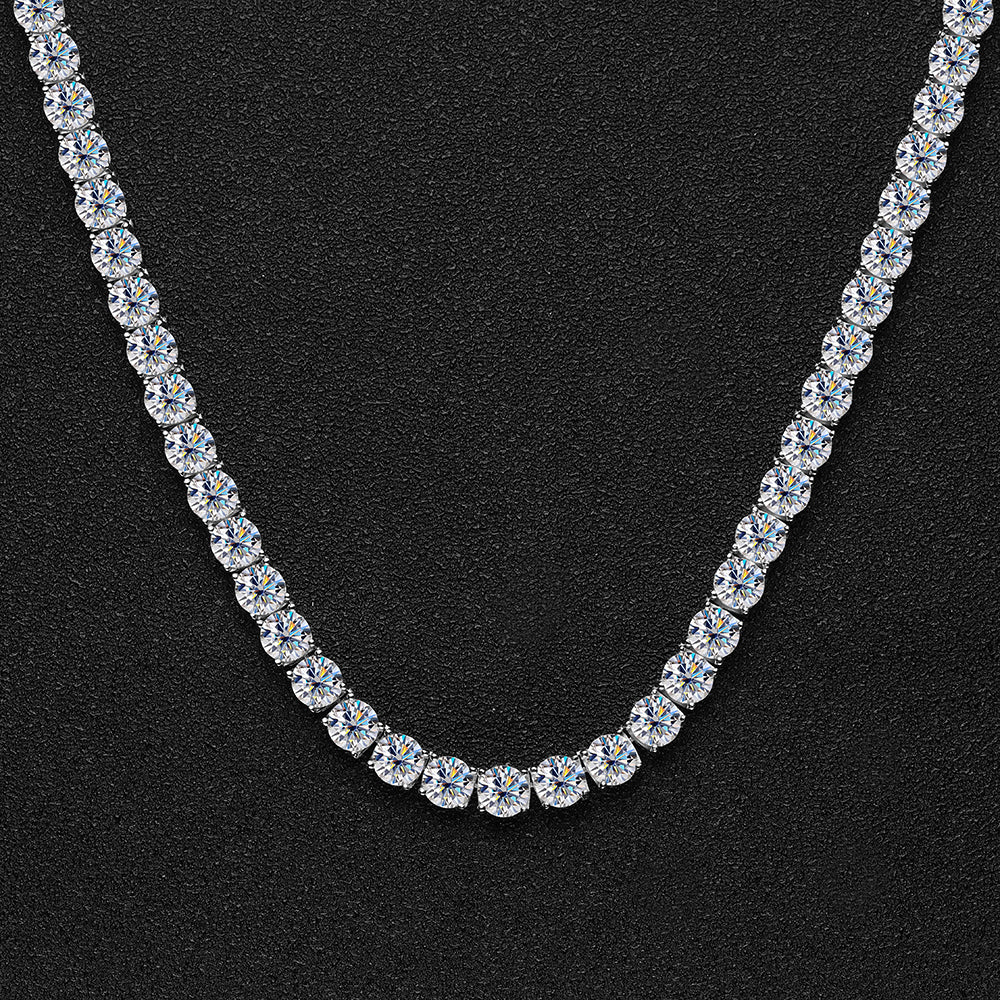 5mm Moissanite Tennis Chain Detail