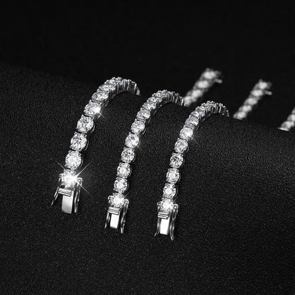 Moissanite Tennis Bracelet Detail