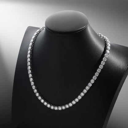 5mm Moissanite Tennis Chain Silver